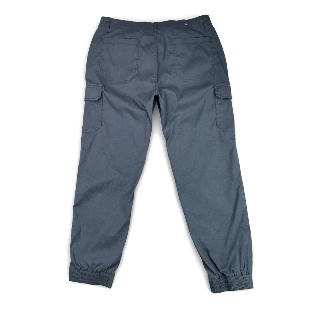 prAna Men’s Zogger Jogger Pants 35x30 Gray Cargo Nylon Belted Gorpcore Hiking - Picture 2 of 10